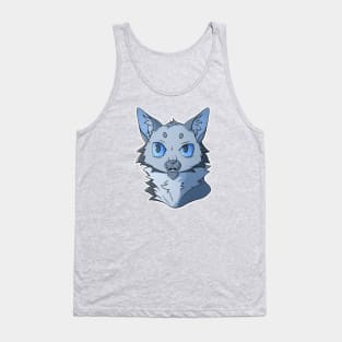 Blue cat Tank Top